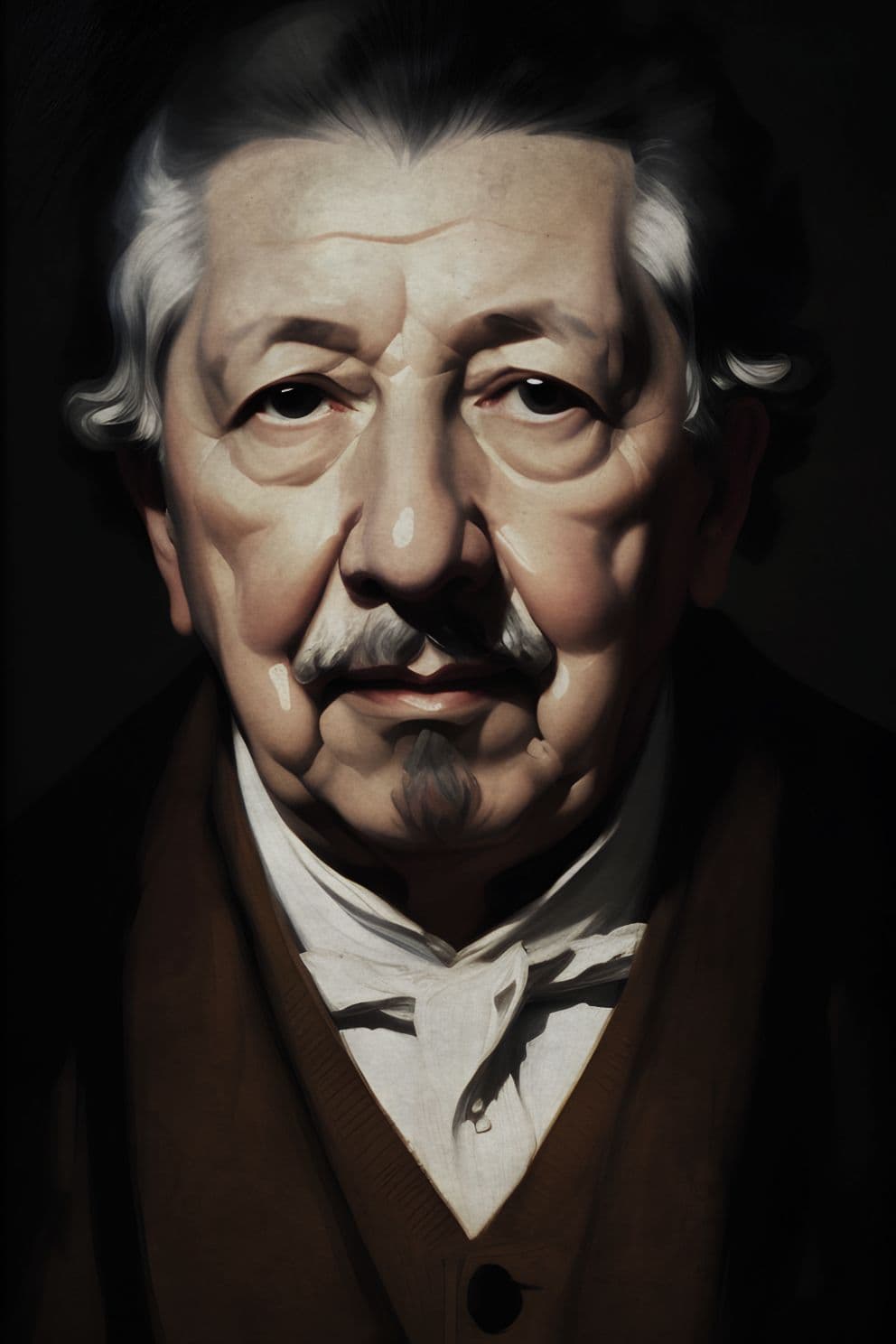 Portrait Gemälde Abraham Maslow