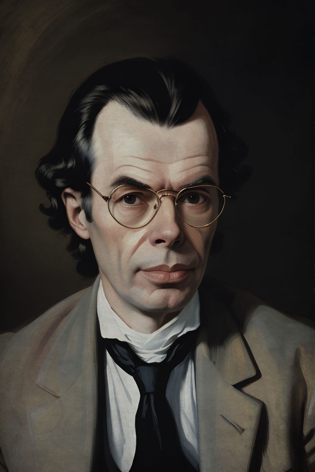 Portrait Gemälde Aldous Huxley