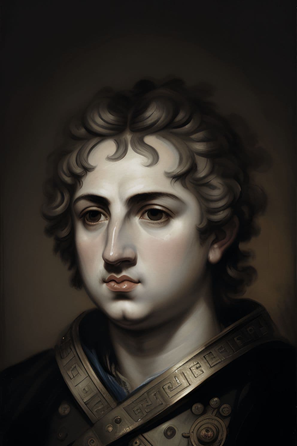 Portrait Gemälde Alexander der Große