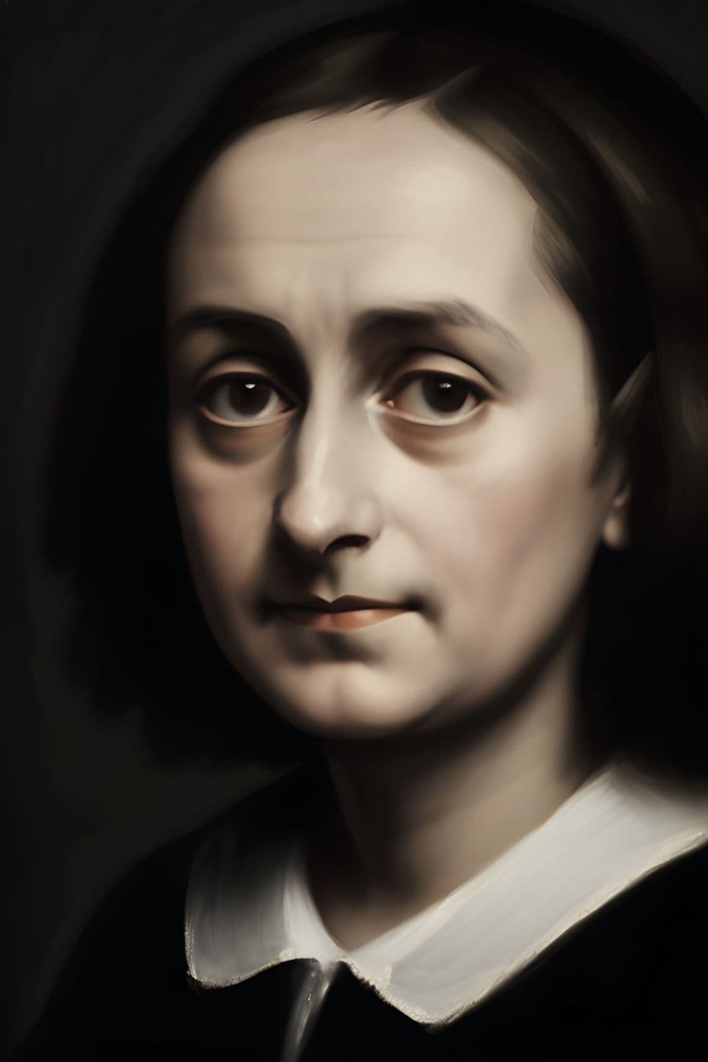 Portrait Gemälde Anne Frank