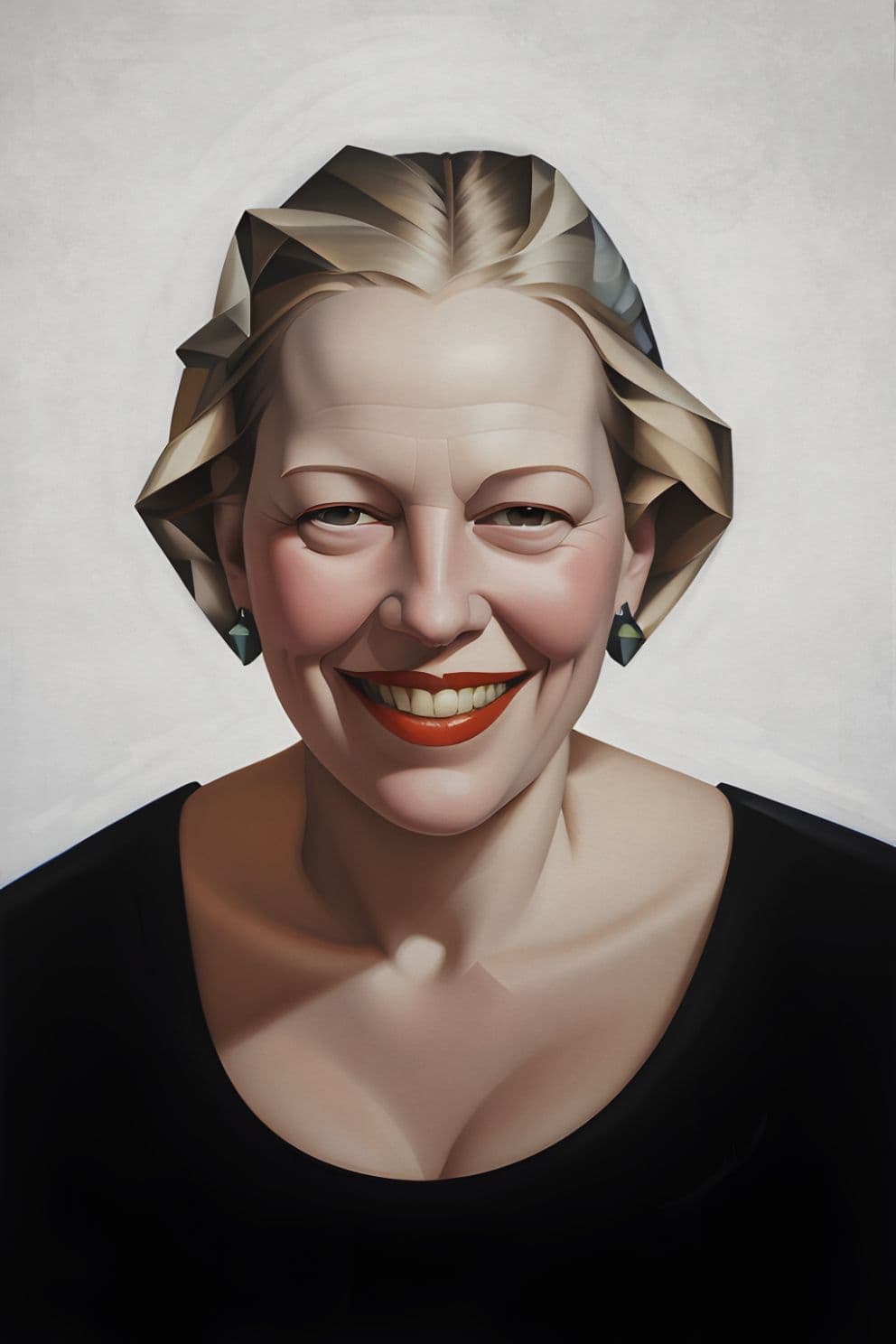 Portrait Gemälde Annie Dillard