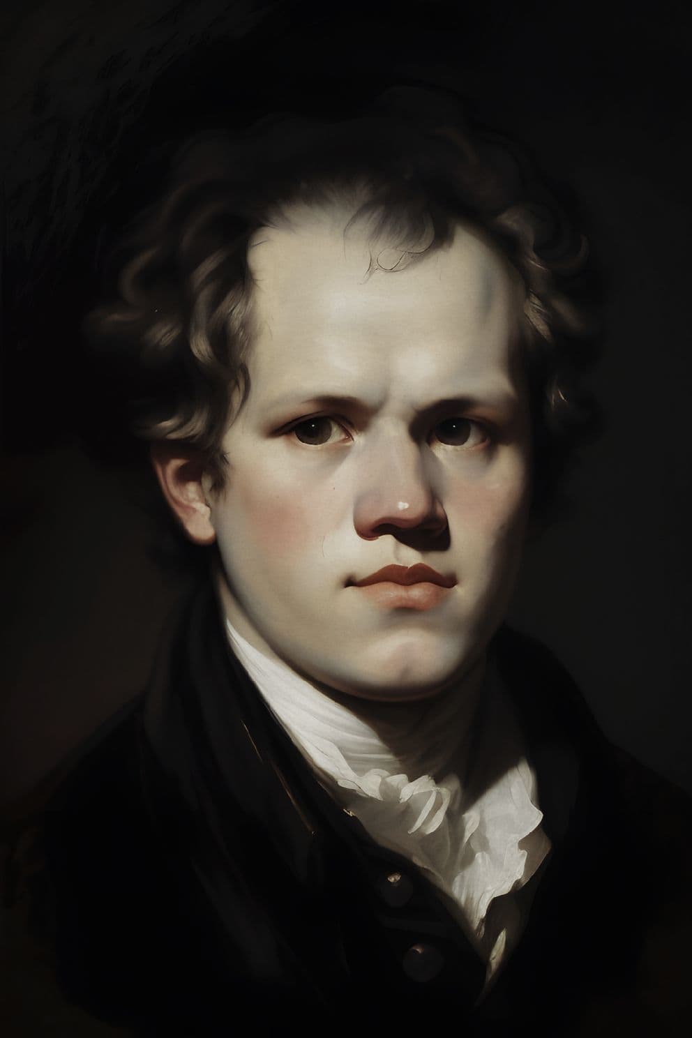 Portrait Gemälde Arthur Schopenhauer