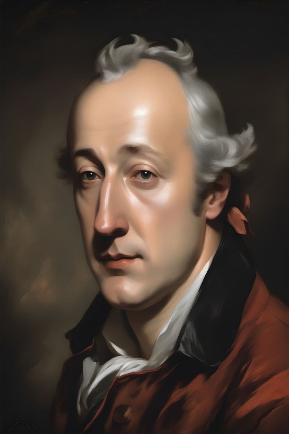 Portrait Gemälde Denis Diderot