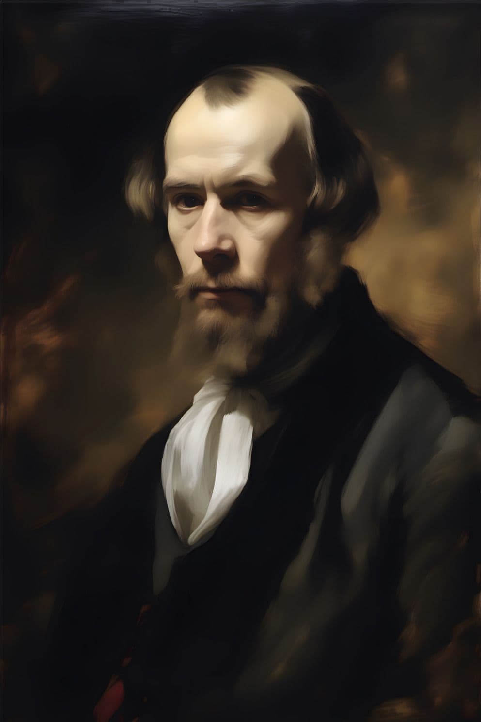 Portrait Gemälde Fjodor Michailowitsch Dostojewski