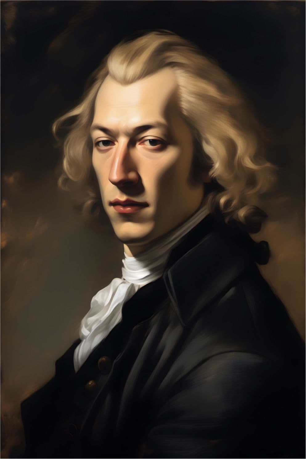 Portrait Gemälde Friedrich Hölderlin