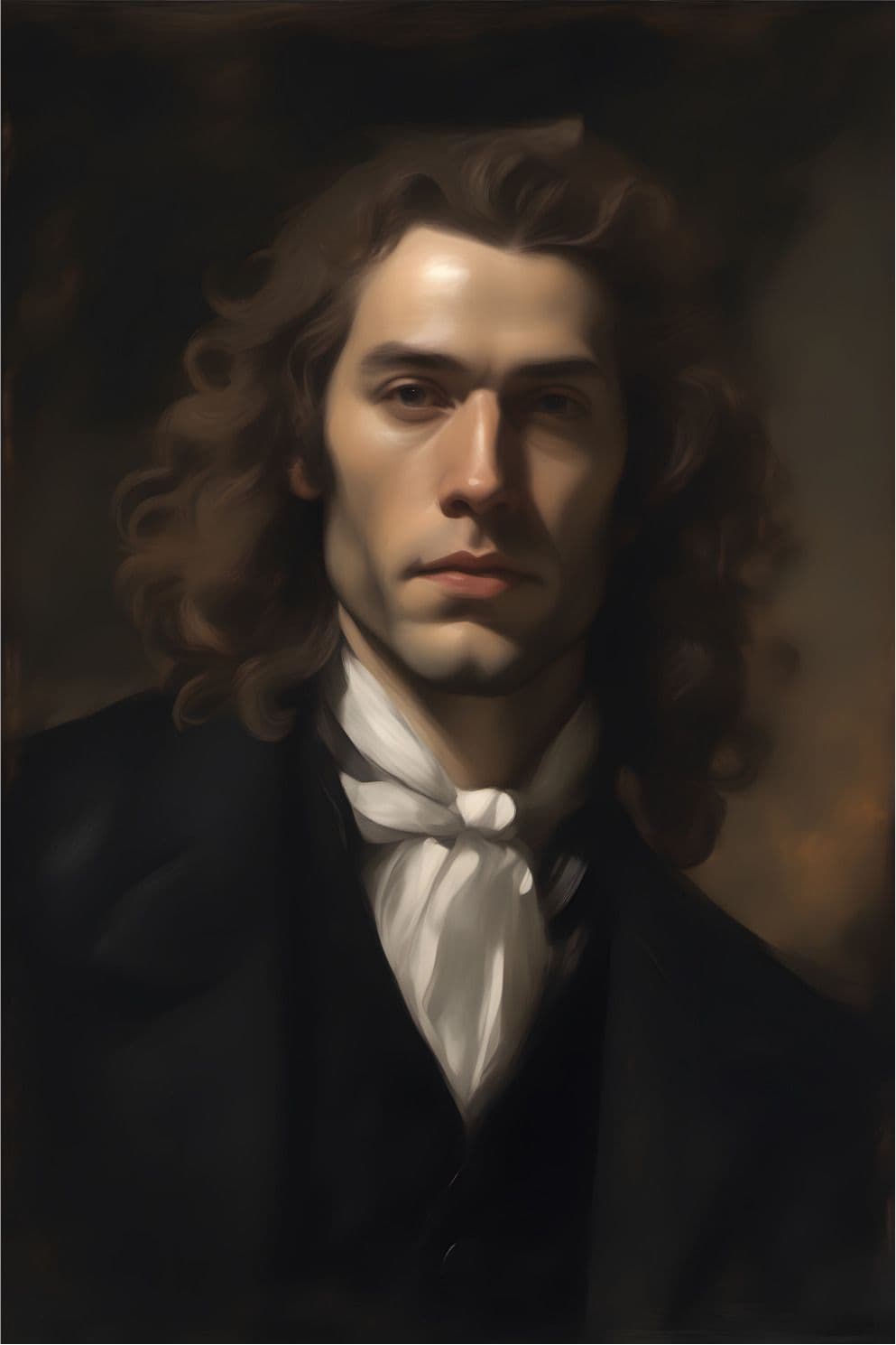 Portrait Gemälde Friedrich Rückert
