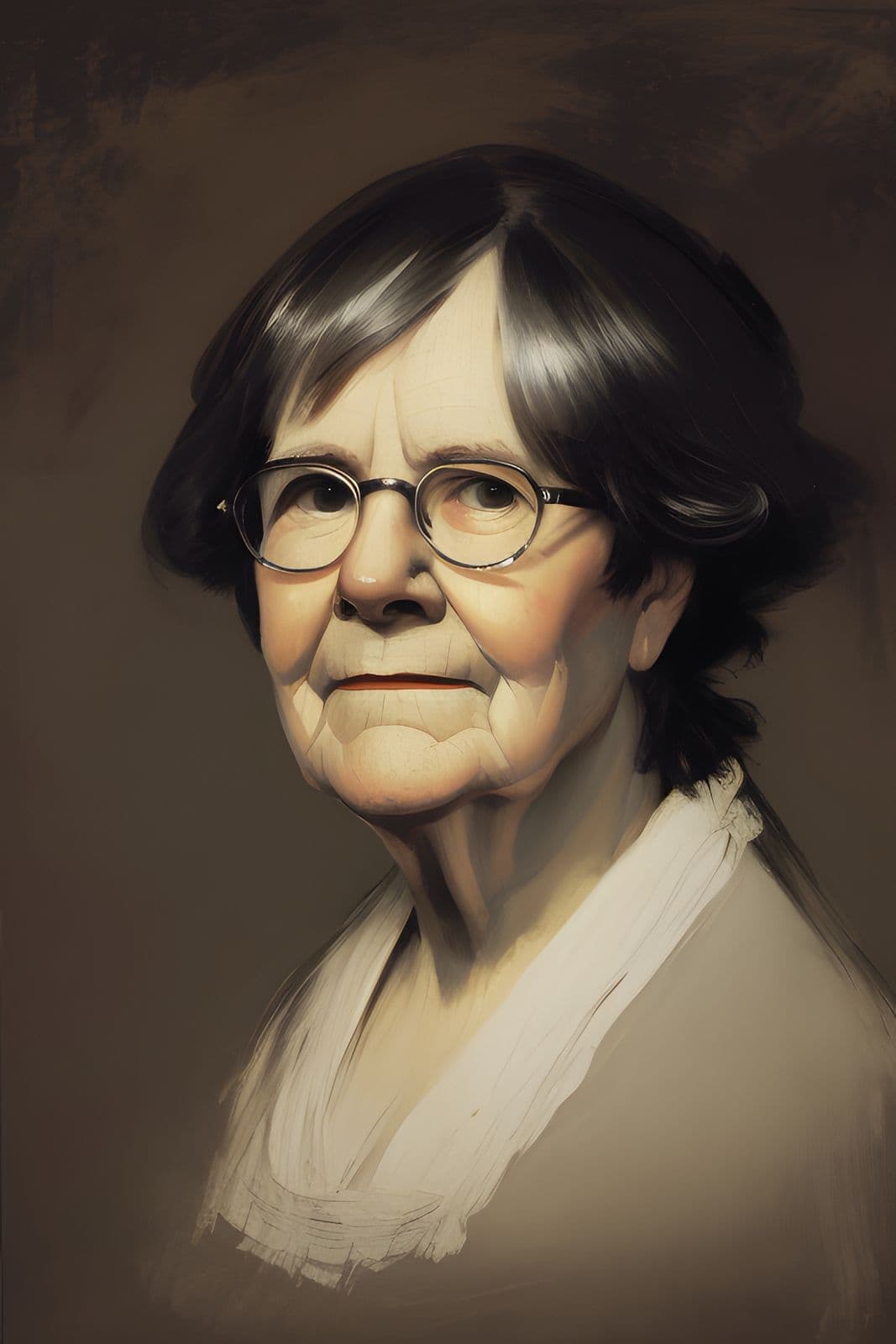 Portrait Gemälde Harper Lee