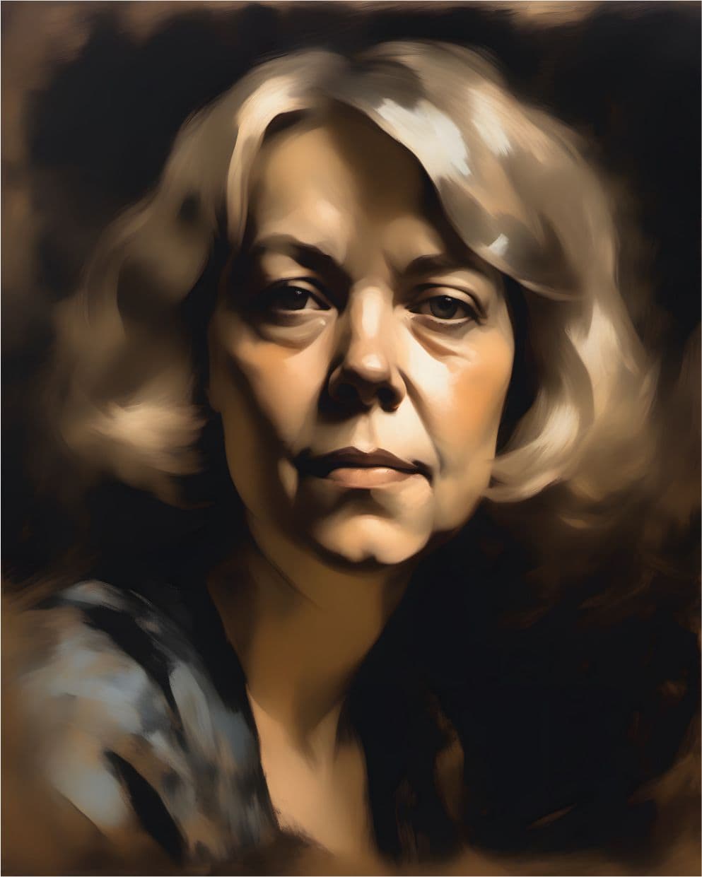 Portrait Gemälde Ingeborg Bachmann