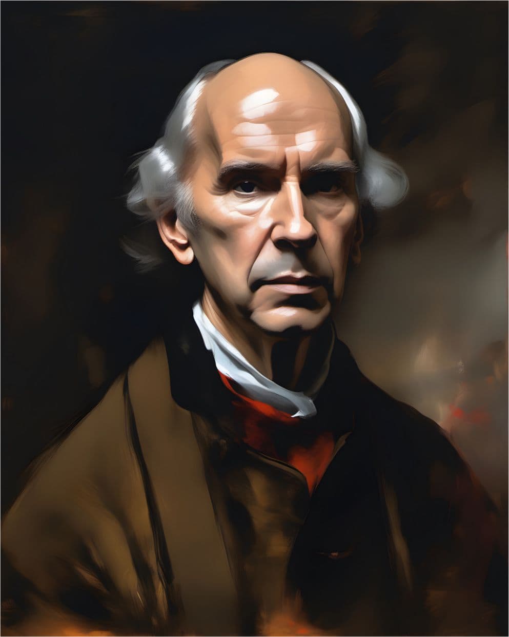 Portrait Gemälde Ingmar Bergman