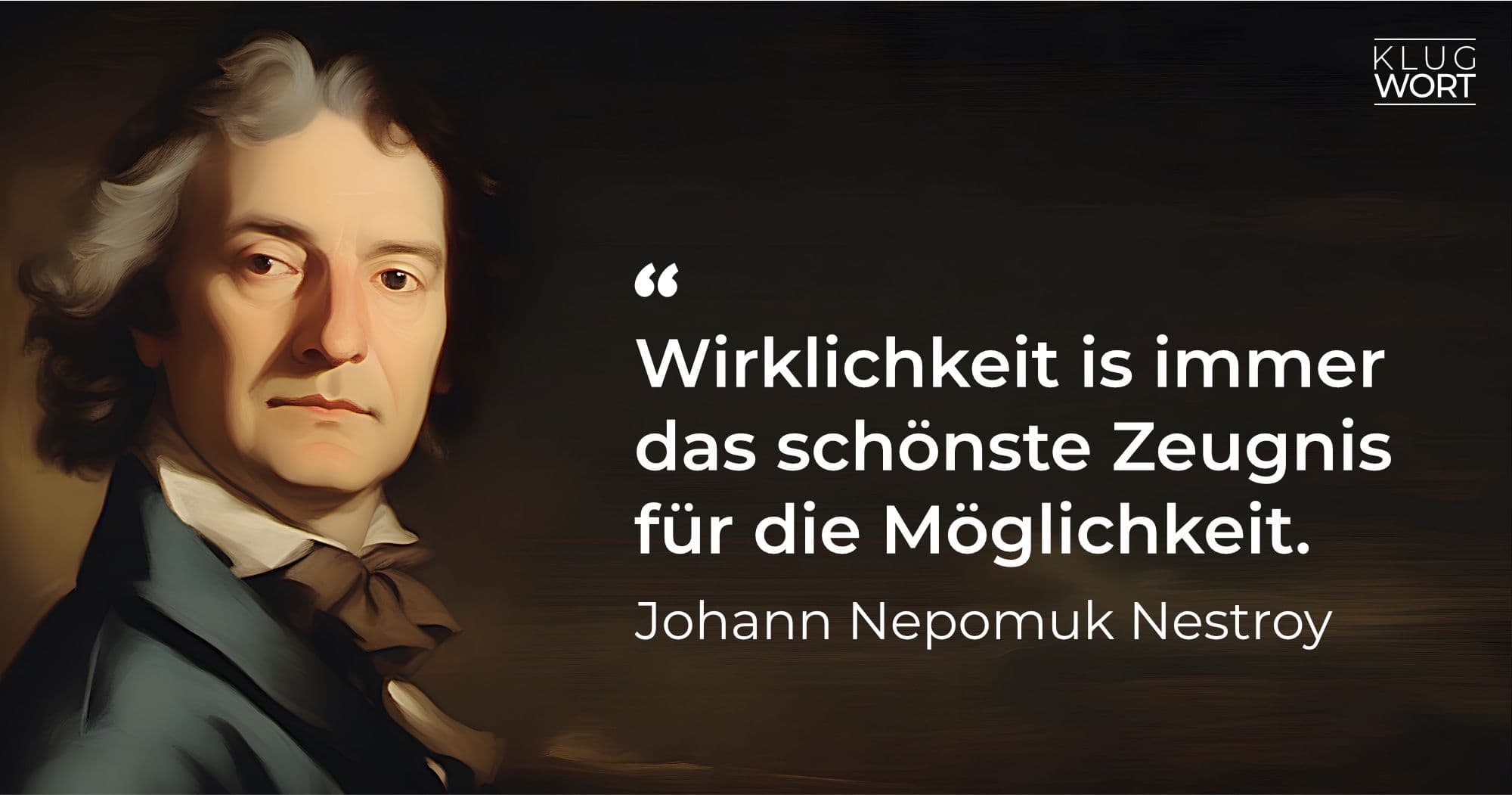 Bild von Johann Nepomuk Nestroy