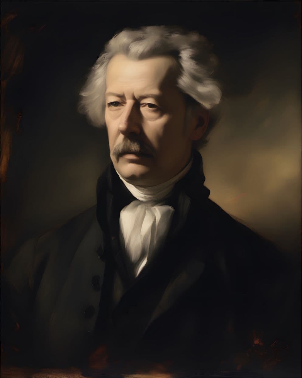 Portrait Gemälde Joseph von Eichendorff