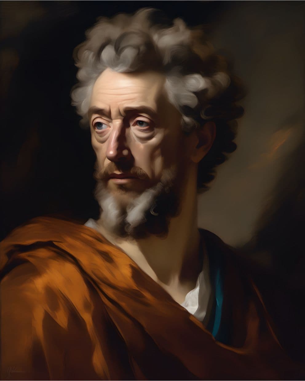 Portrait Gemälde Marc Aurel