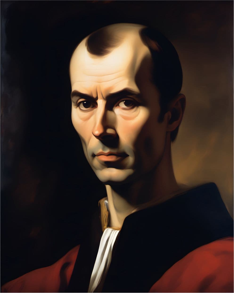 Portrait Gemälde Niccolò Machiavelli