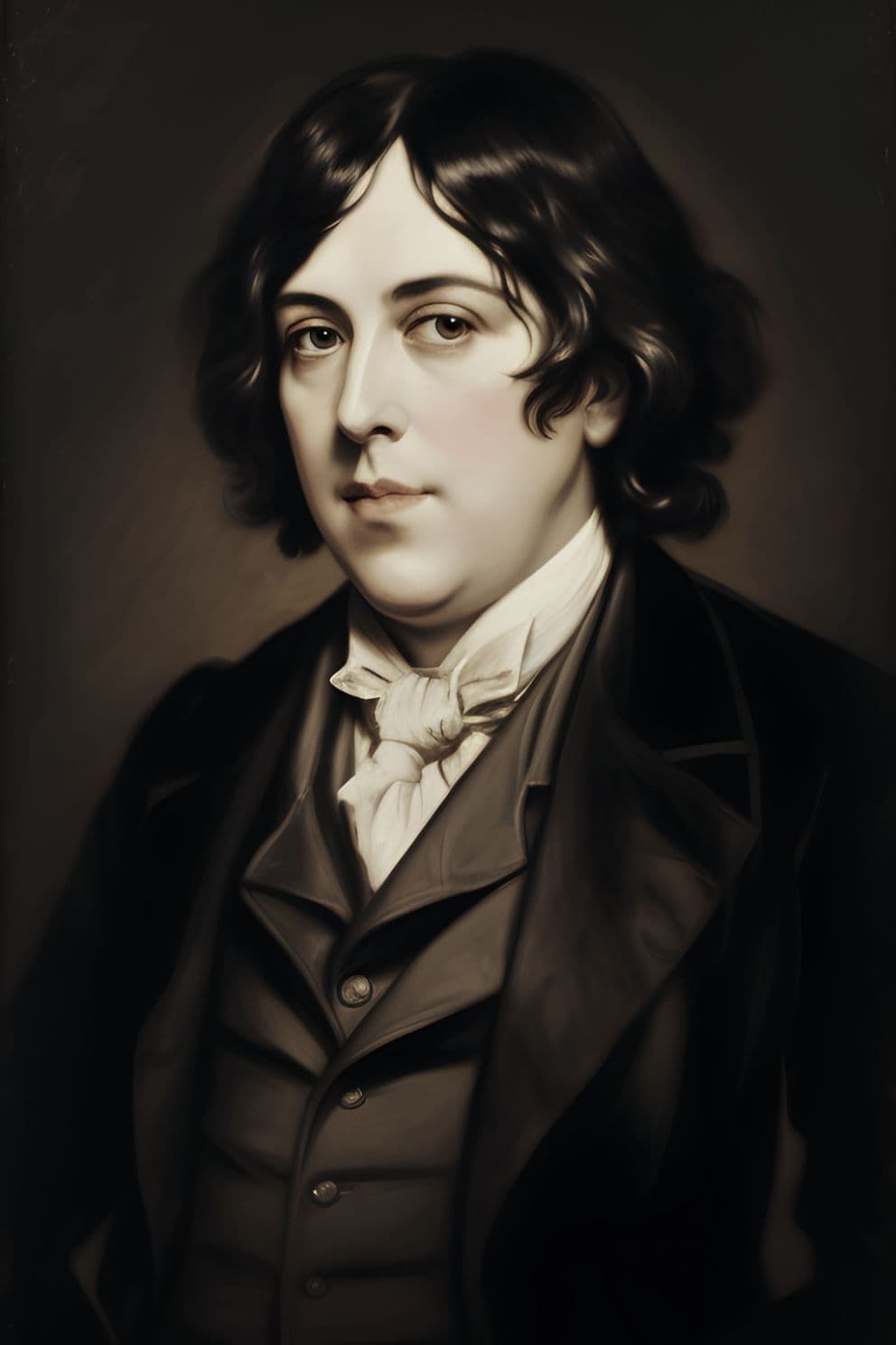 Portrait Gemälde Oscar Wilde