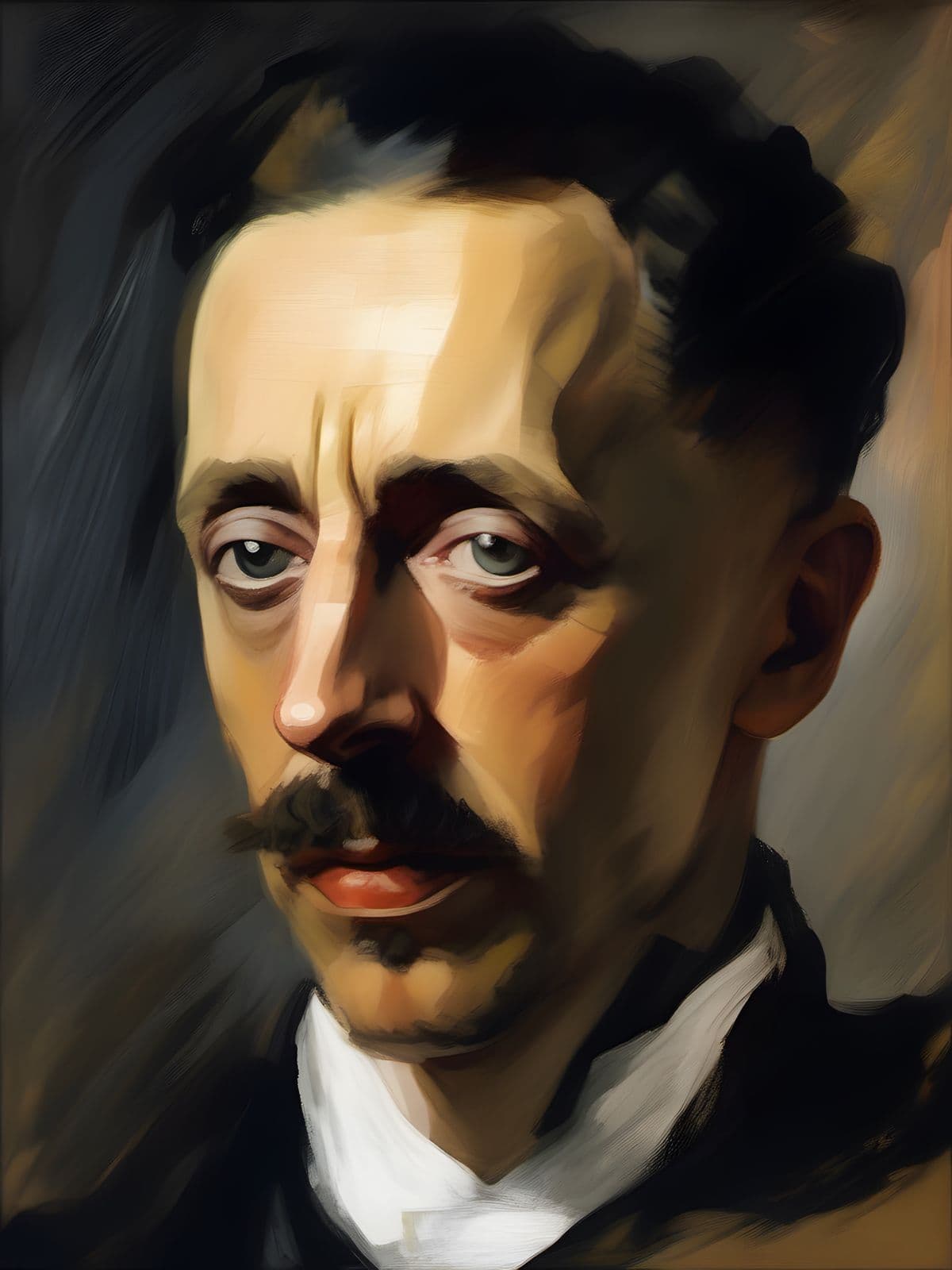 Portrait Gemälde Rainer Maria Rilke