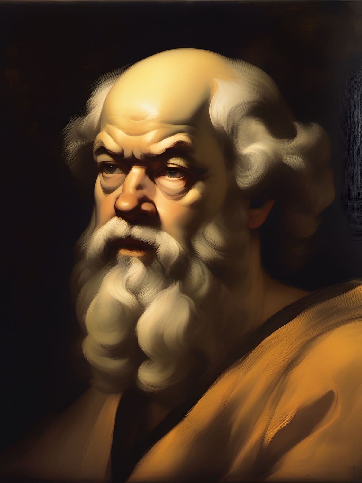 Portrait Gemälde Sokrates