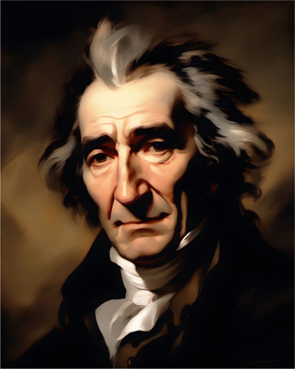 Portrait Gemälde Thomas Paine