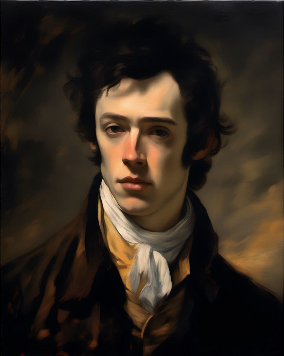 Portrait Gemälde William Hazlitt