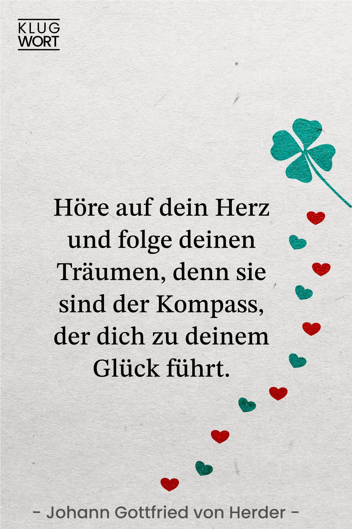 Zitat zum Glück von Johann Gottfried von Herder